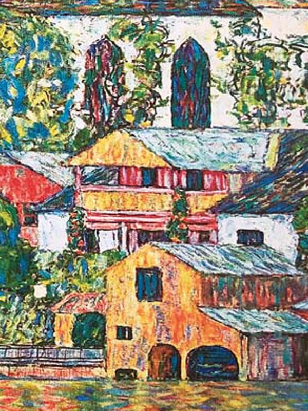 Amazon.co.jp: JHA 絵画 アート額絵 世界の名画 クリムト「アッター